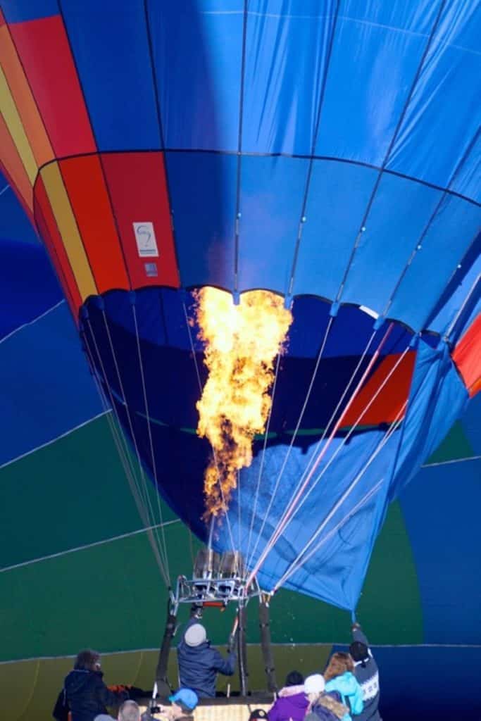 Heißluftballon-Brenner