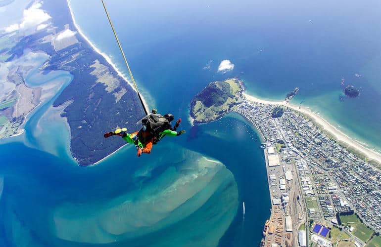 Les meilleurs spots de parachutisme à Tauranga 