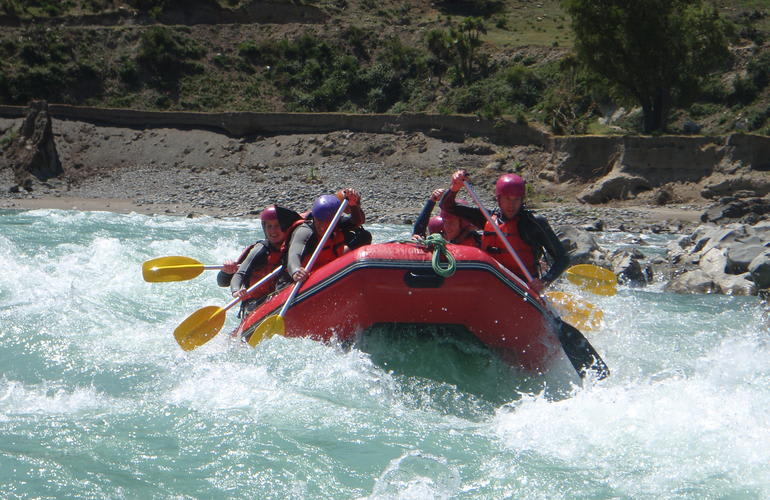 Whitwater river rafting in Waiau, Hanmer Springs.