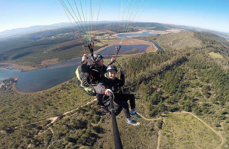 Parapente au dessus de wilderness national park, (ème de notre liste des choses à faire sur la Garden Route