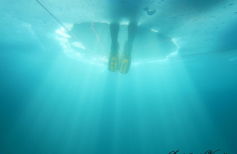 Buceo bajo hielo en Val Cenis