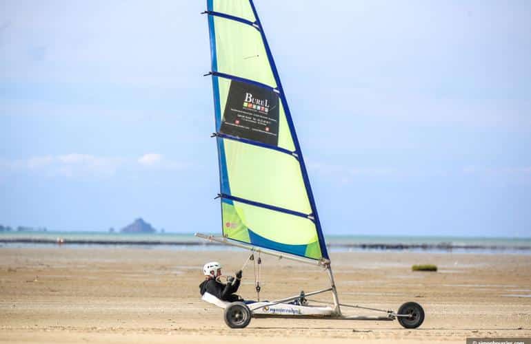 Sailboat at Mont Saint Michel