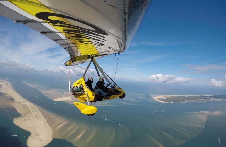 Vuelo en ultraligero en la cuenca de Arcachon - actividades insólitas para hacer en primavera