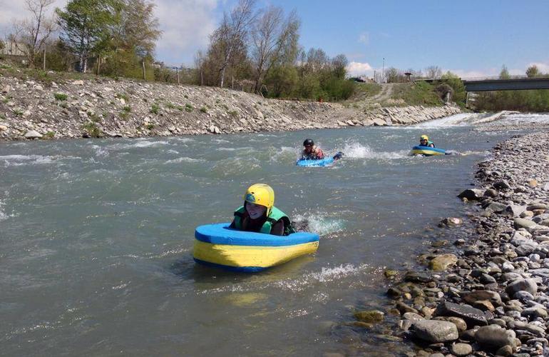 Hydrospeed-Abfahrt auf dem Drac im Champsaur-Tal