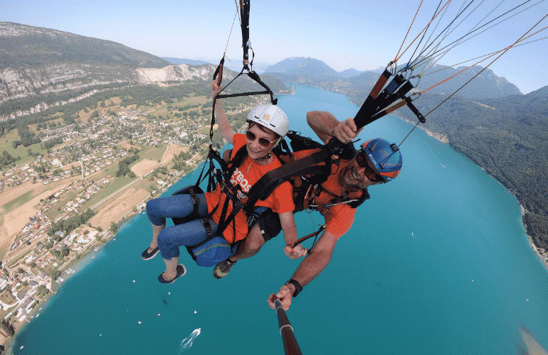 Tandem Paragliding Flight