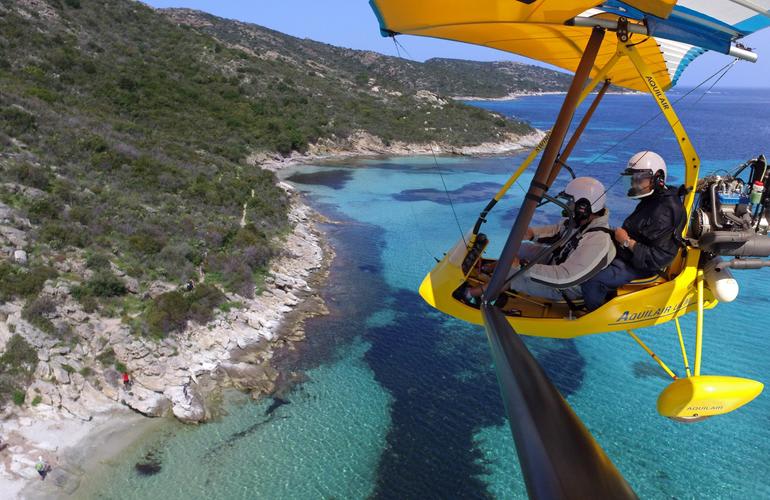 Microlight flight in Corsica from Saint Florent