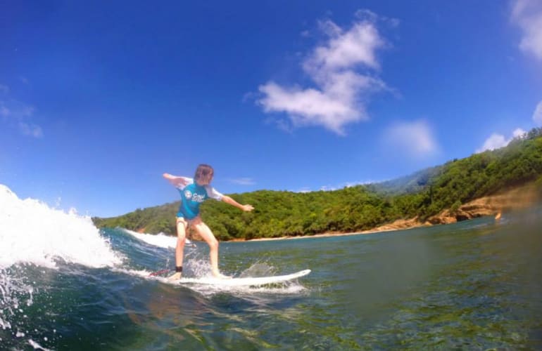 clases de surf en la península carabela