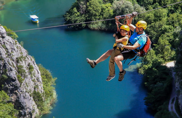 Zipline à Split