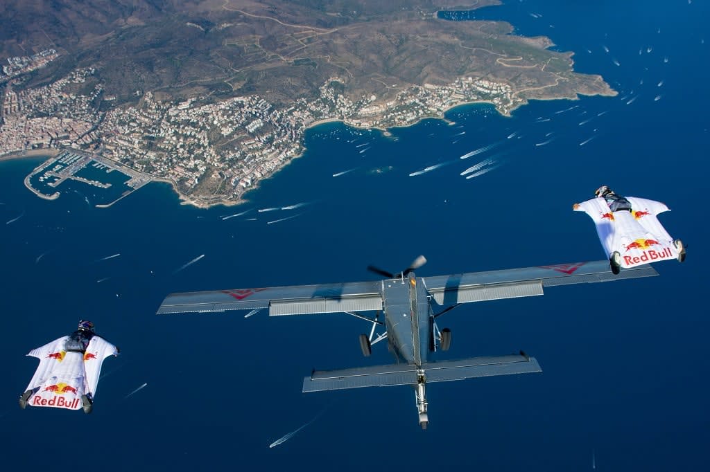 Les Soul Flyers à l’entraînement à Empuriabrava (Photo Red Bull Content Pool)