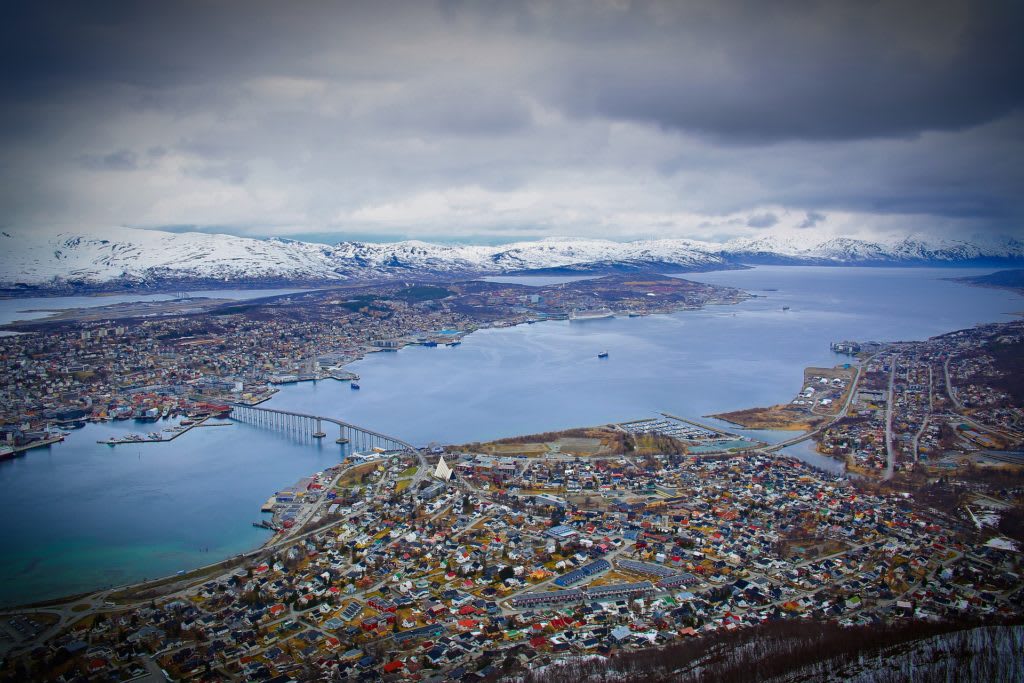 View on the city of Tromso