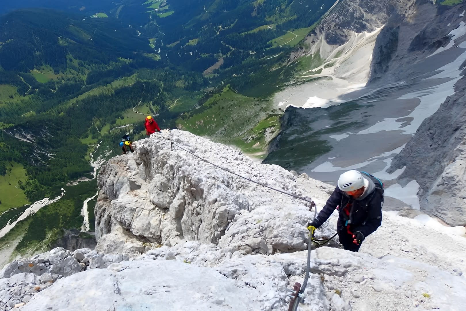 Gants d'escalade sans doigts Grivel Via Ferrata marrons