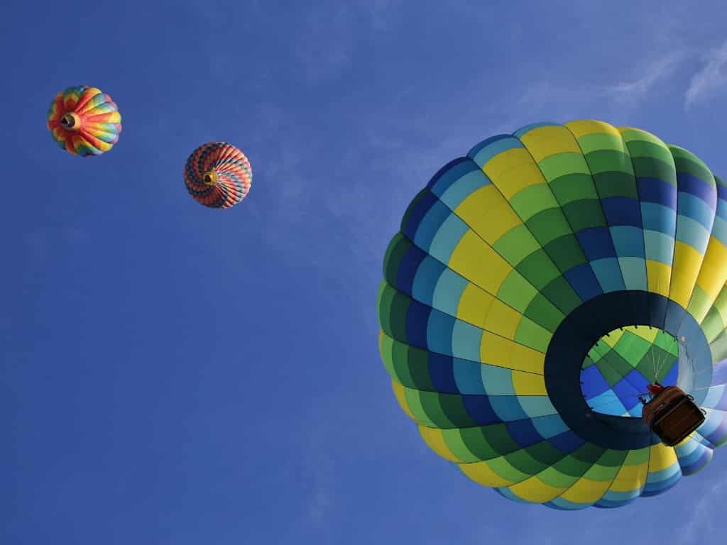 Hot Air Balloons, Japan Snow