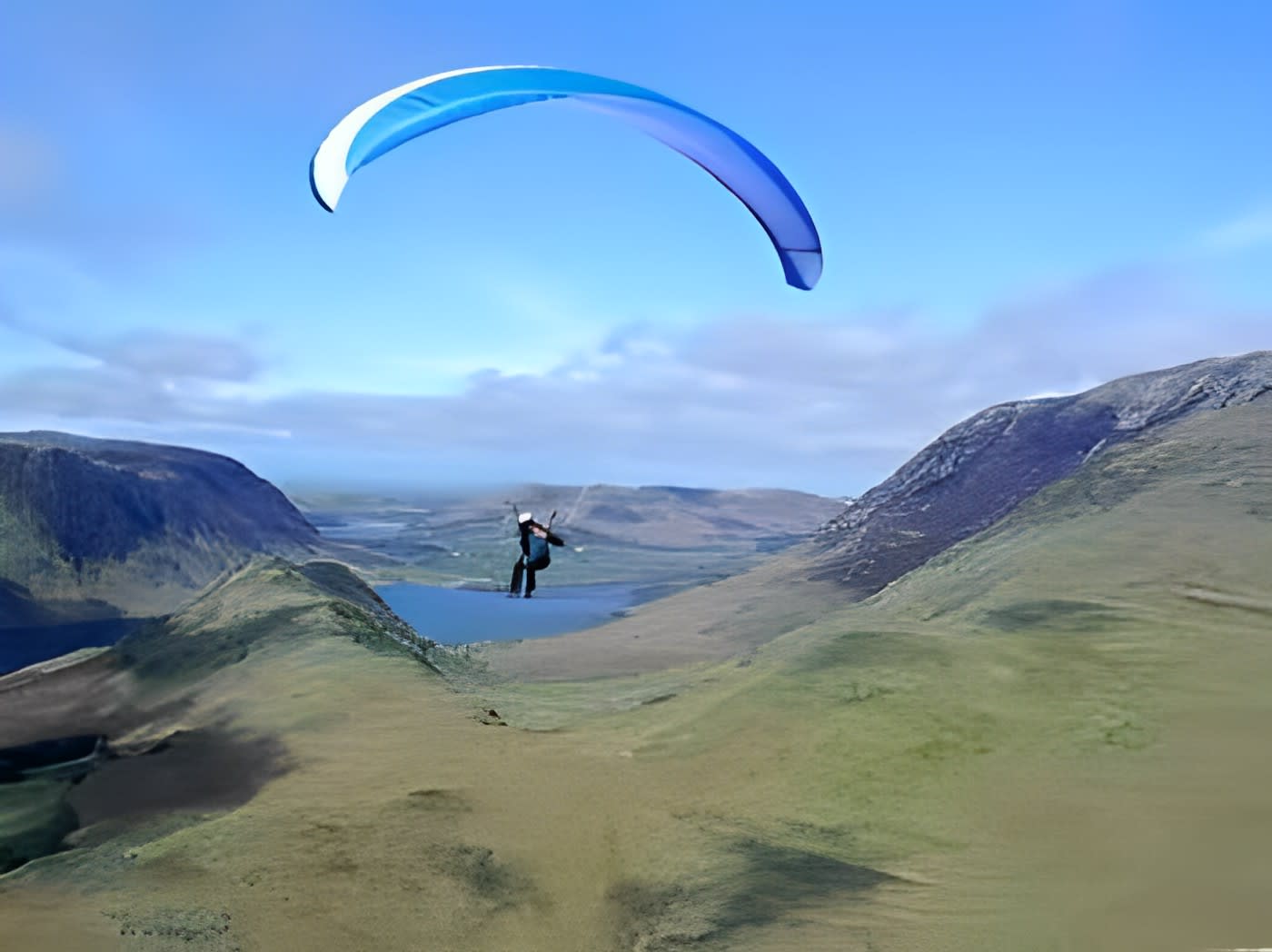 Paragliding in Lake district national park