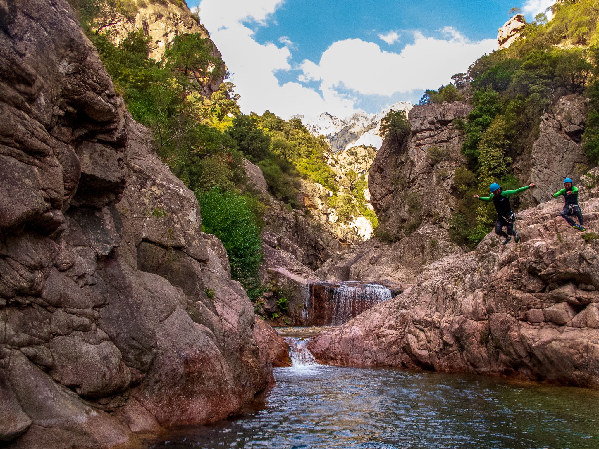 Cañón de La Vacca en Bavella en Córcega