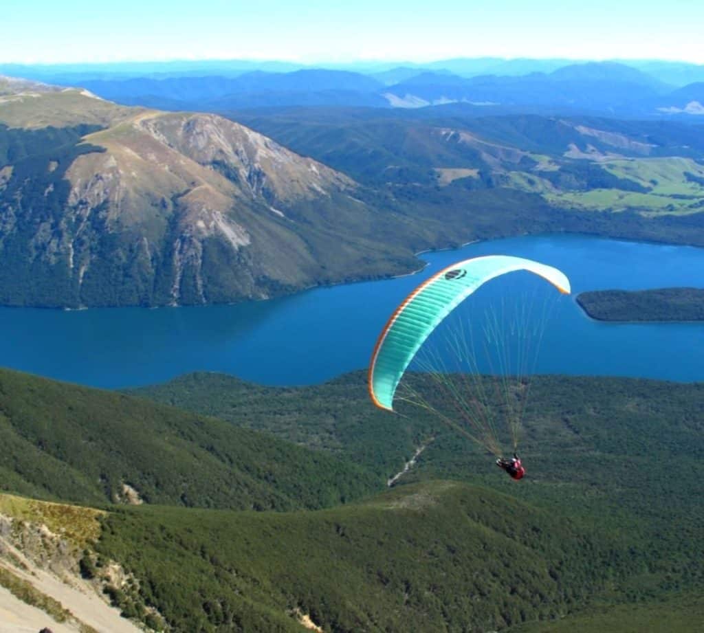 Paragliding in Nelson, New Zealand