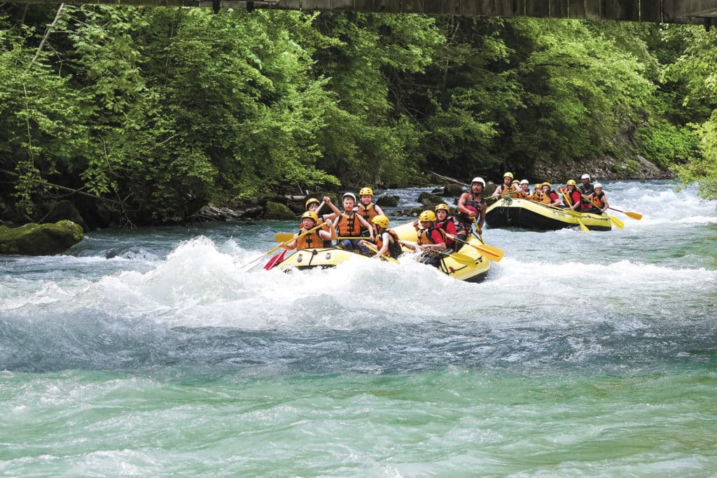 Rafting down the River Simme