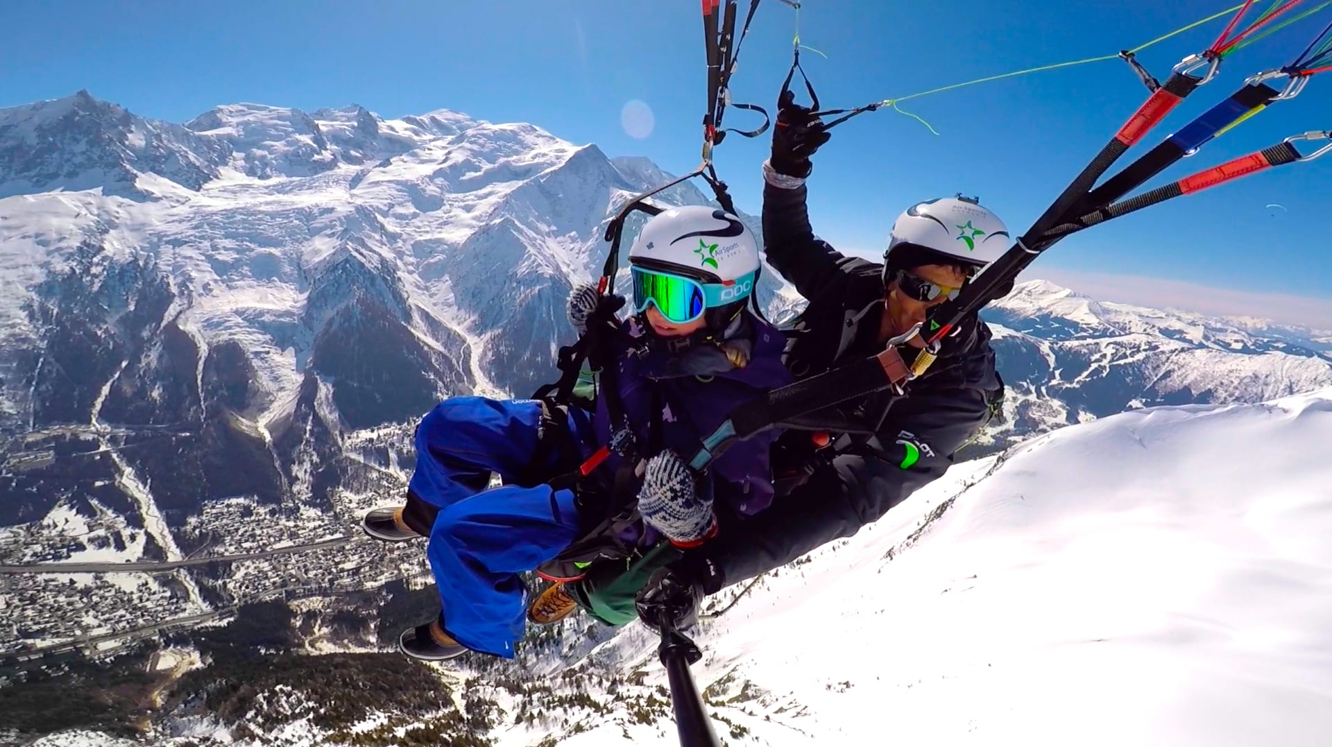 Tandem-Gleitschirmfliegen in Chamonix