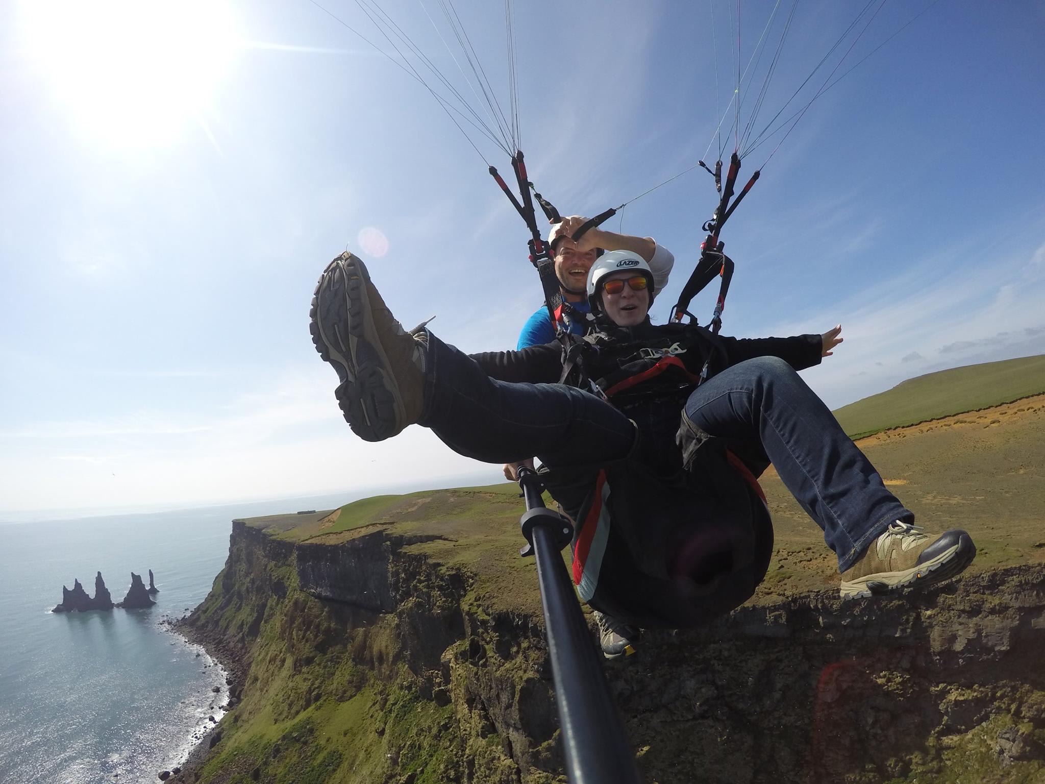 Parapente biplaza, Reikiavik 