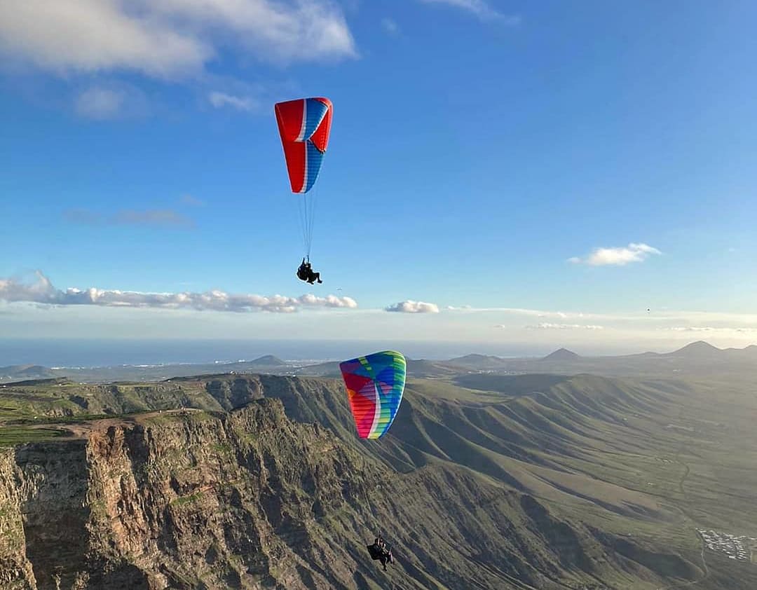 Pragliding in Caleta de Famara