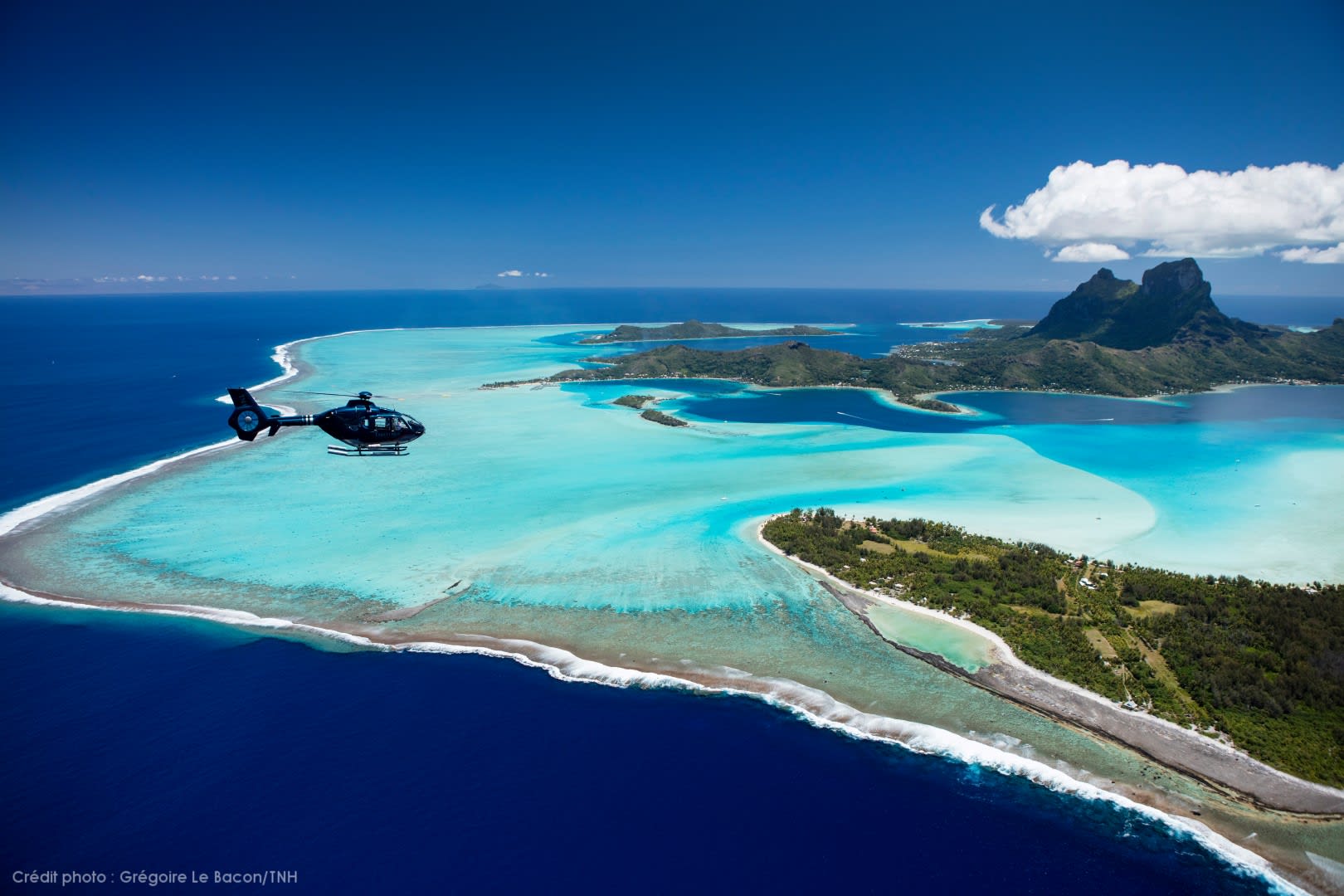 Vuelo en helicóptero sobre Bora Bora