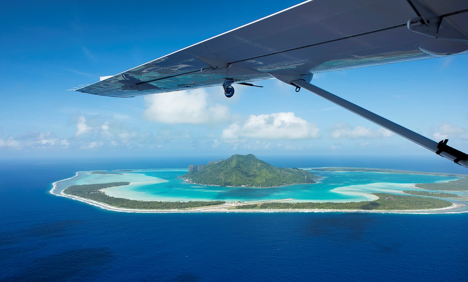 Flight over Tahiti