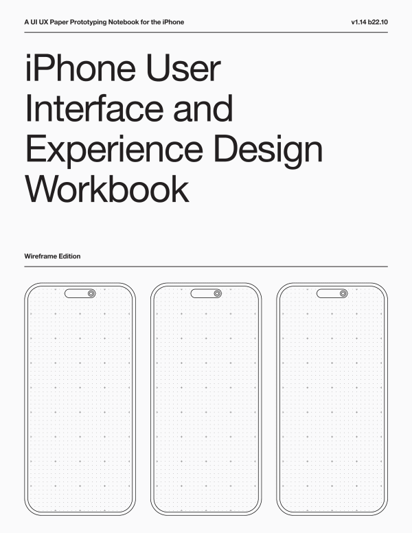 iPhone User Interface and Experience Design Workbook
