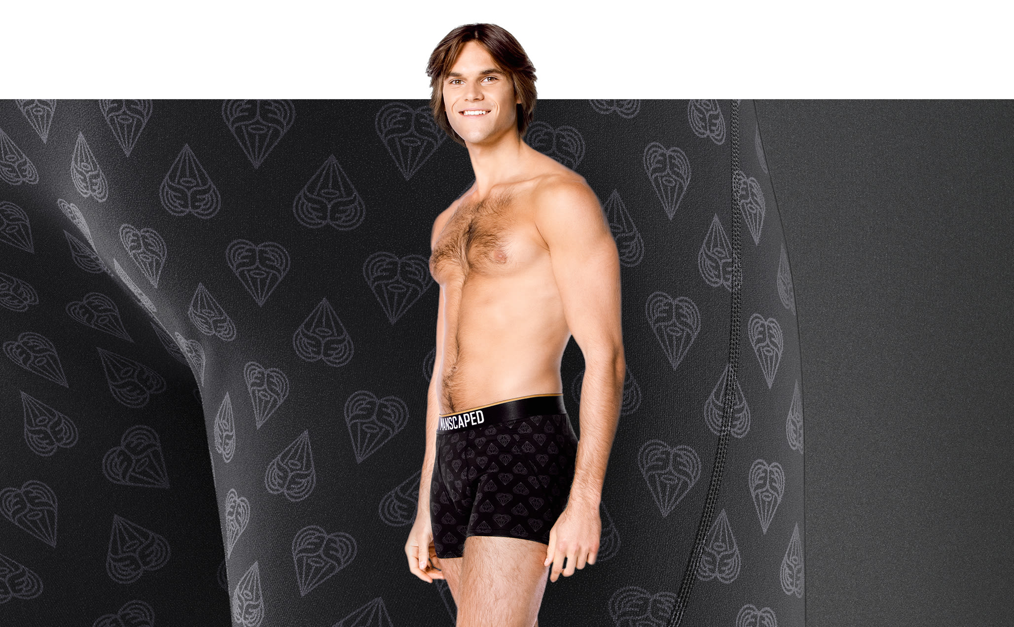 Model wearing the MANSCAPED® Nighthawk Boxers 2.0 