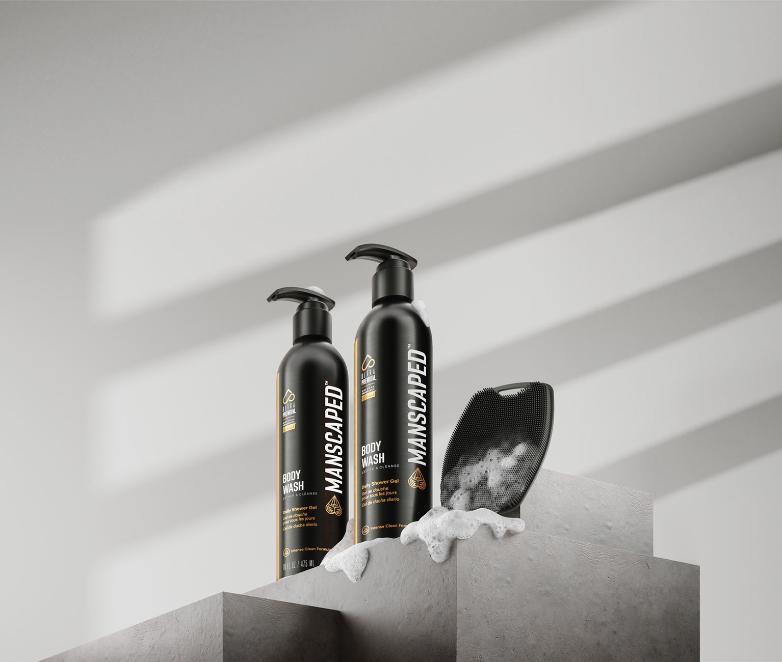 Men's Shower Kit The Body Buffer + Body Wash MANSCAPED US