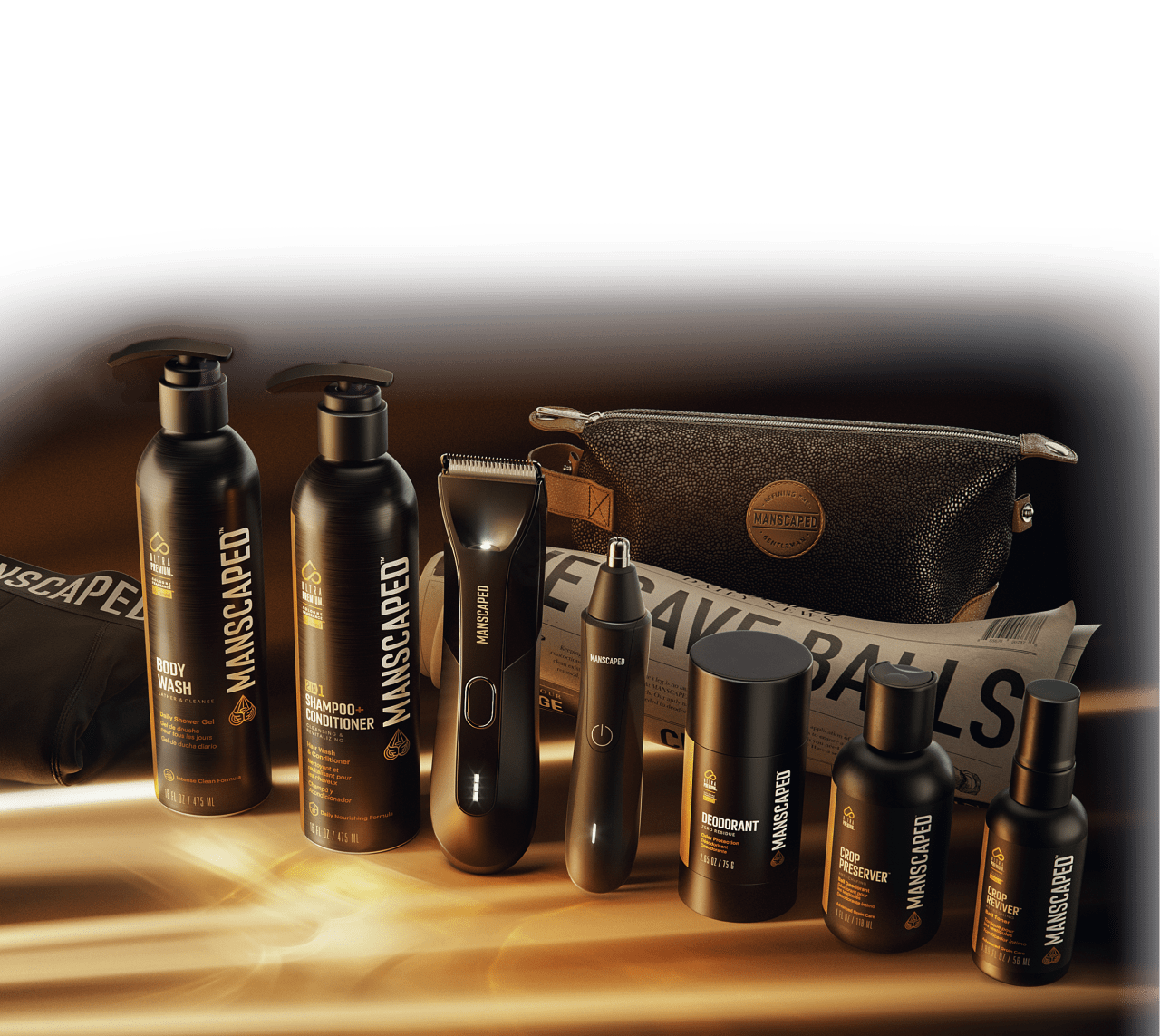 Showcasing some of the top men's grooming products from MANSCAPED®