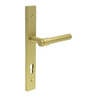 CRES by Frelan Satin Brass uPVC Multipoint Door Handles - 92mm c/c - CR-103 Range