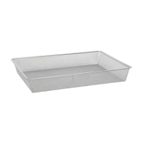 elfa Top Track System - Click In Shallow Mesh Basket for Gliding Frame - 580 x 427 x 85mm - Platinum