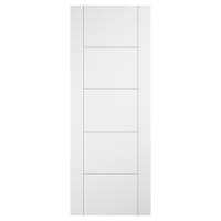 LPD Ladder 5 Panel Pre-Finished Laminate Semi-Solid Internal Door - 1981 x 838 x 35mm - White
