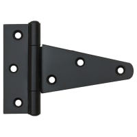 Heavy Duty Gate/Door Tee Hinge - 100 x 83mm - Black Powder Coated - Pair