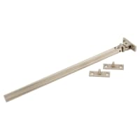 Hampstead Aspen Lines Casement Window Stay - 12 Inch/300mm Length - Satin Nickel