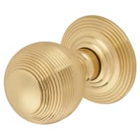 Hampstead Polished Brass Beehive Mortice Door Knob - 60mm Rose Diameter