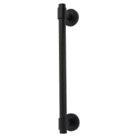 Altro Matt Black 20mm T-Bar Door Pull Handle on Rose - Screw Fix - 300mm Centres