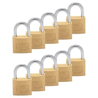Burg Wachter Brass Magno Padlock - 30mm Body - 16 x 17mm Shackle - Keyed Alike - Pack of 10