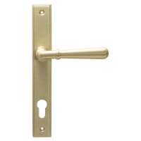 From The Anvil Newbury Polished Stainless Steel uPVC Slimline Multipoint Door Handles - 92mm c/c