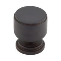 Burlington by Frelan Belgrave Stepped Round Cabinet Knob - 30mm Diameter - Dark Bronze