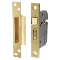 Yale M550 Bolt Through 5 Lever Sashlock - 64mm Case - 44mm Backset - Polished Brass