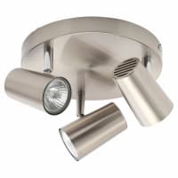 Forum Inlight Harvey 3 Light Circular Ceiling Spotlight - Satin Nickel