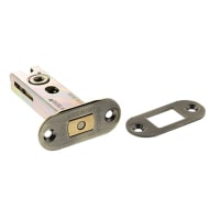 Atlantic Fire-Rated Bolt Through Tubular Bathroom Deadbolt - 78mm Case - 57mm Backset - Radius - Ant Brass