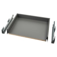 Blum MERIVOBOX BLUMOTION M Height Soft Close Drawer - (H) 91 x (D) 450 x (W) 552mm - Orion Grey
