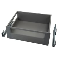 Blum MERIVOBOX BLUMOTION E Height Soft Close Drawer - Gallery Rails & Fronts - (H) 192 x (D) 450 x (W) 552mm - Grey