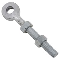 Adjustable Gate Eye - 250mm for 22mm Pin - Galvanised - Pair