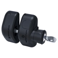 D&D Magnalatch Locking Gate Latch - Side Pull - 93 x 71mm - Black
