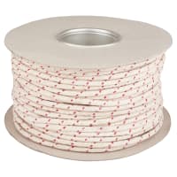 Everlasto No.3 Red Spot Waxed Cotton Sash Window Cord - 6.5mm Diameter - 100m Coil