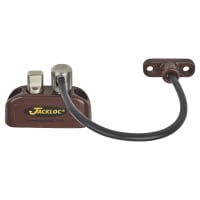 Jackloc Pro-Twist Push & Turn Cable Window Restrictor - Brown