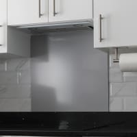 Altro Aluminium Kitchen Splashback - 600 x 750mm - Gloss Silver