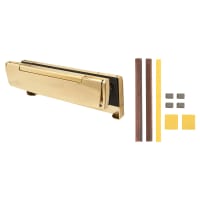 Arrone AR708HS Fire Rated TS008 Security Letter Plate - 310 x 21mm - Polished Brass